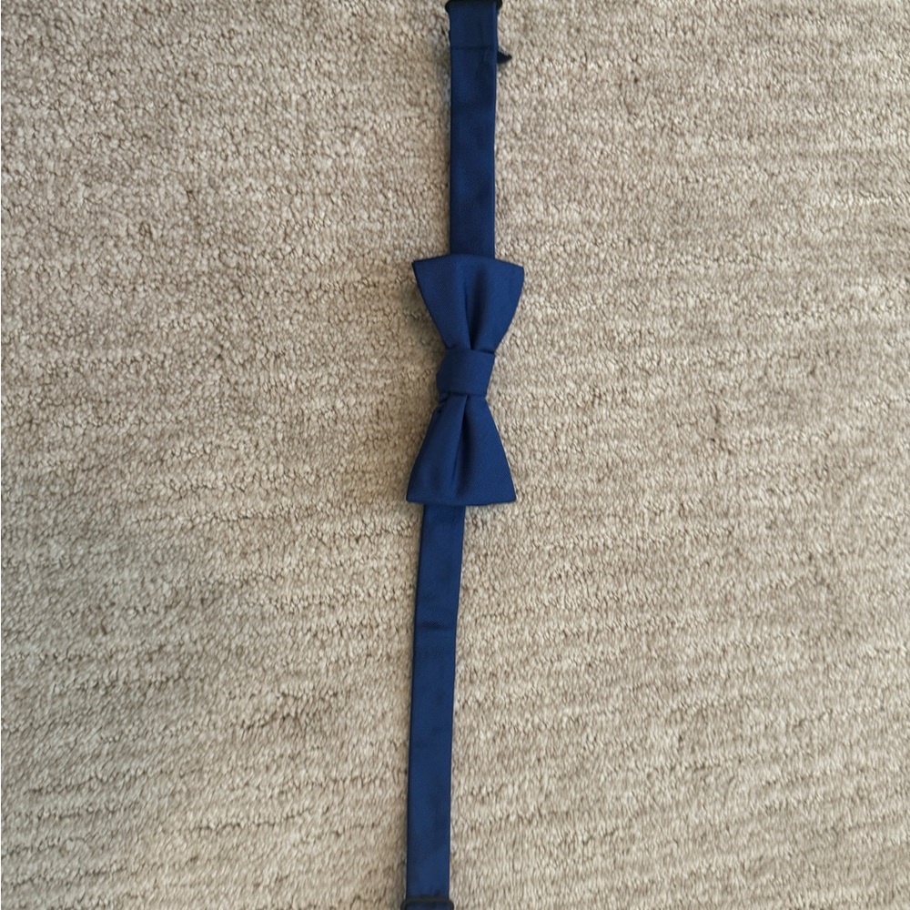 Chaps Navy Blue Bow Tie